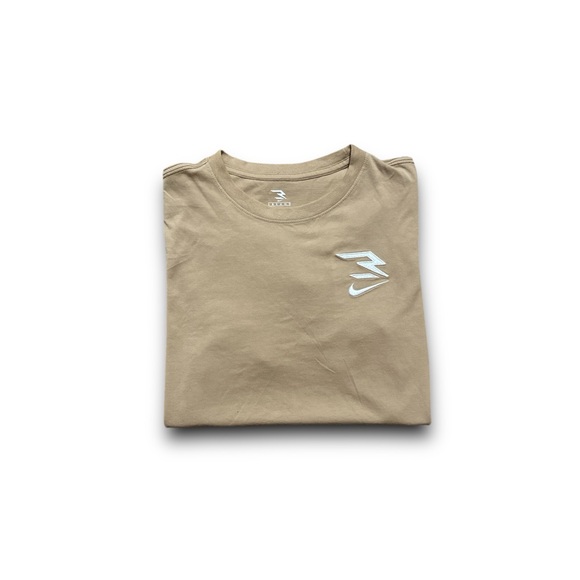Nike 3brand Russell Wilson embroidered logo beige t-shirt - Picture 1 of 5